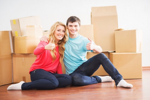 Packing and loading furniture for a Hadleywood home move