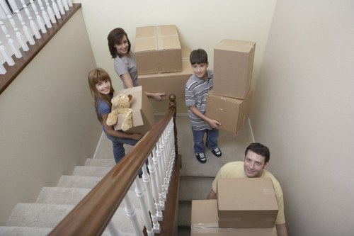 Household items safely stored in Hadleywood storage